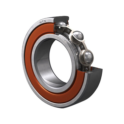 NTN 6200LLU/5K Contact Rubber Sealed Type Deep Groove Ball Bearing 10x30x9mm