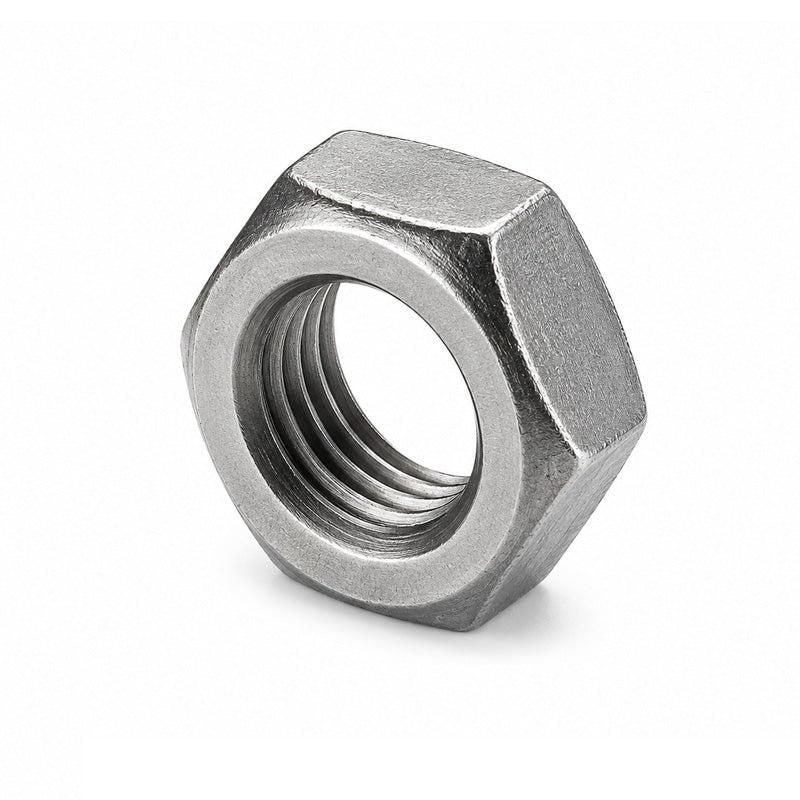 Unifix M12x19 - Grade 4 Steel Lock Nut DIN 936 with 1.75mm Pitch and Bright Zinc Plated Finish