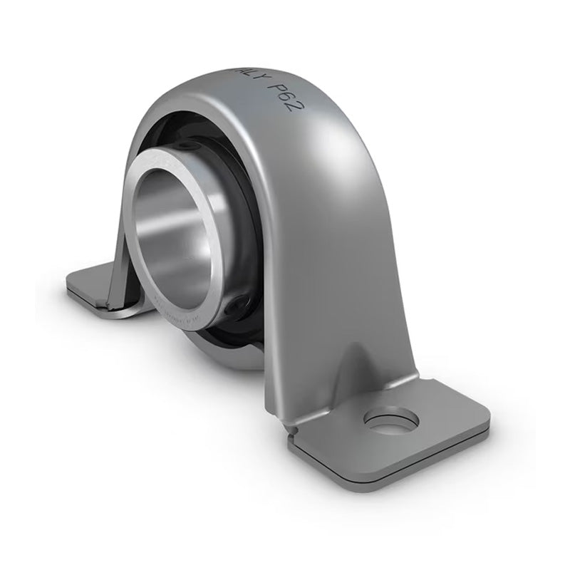 RHP LPBR15/16DEC 15/16 inch Bore 2 Bolt Pressed Steel Pillow Housing with Rubber Liner Bearing