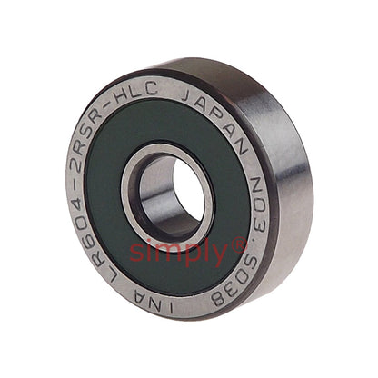 INA LR6042RSR Rubber Sealed Track Roller with Crowned Outer Race 4x13x4mm