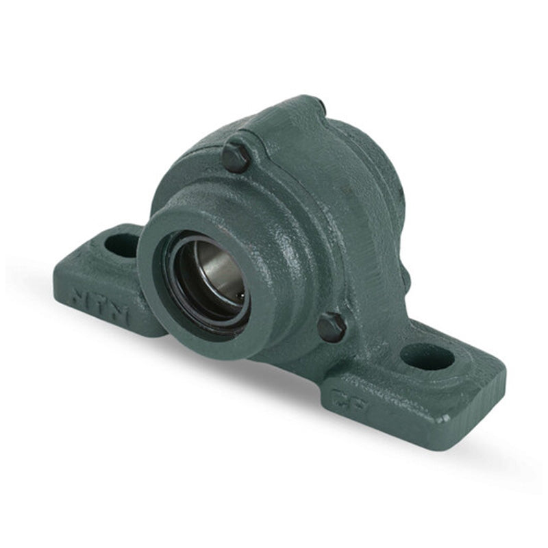 NTN M-C-UCP204D1 Metric Cast Iron Two Bolt Pillow / Plummer Block Housing with 20mm Bore Insert with Cast Iron Cover - Open Version - Allow 2-3 Days