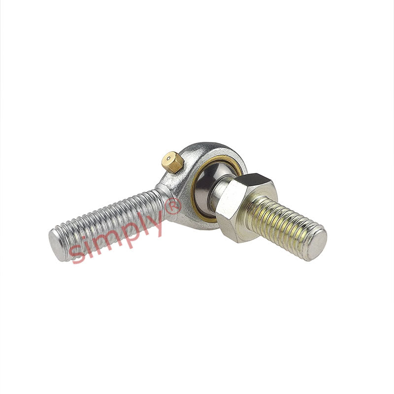Dunlop MBL-M05S Left Hand Metric Steel / Bronze Lined Maintenance Required Studded Male Rod End M5x0.8 Thread - Allow 7-10 Days