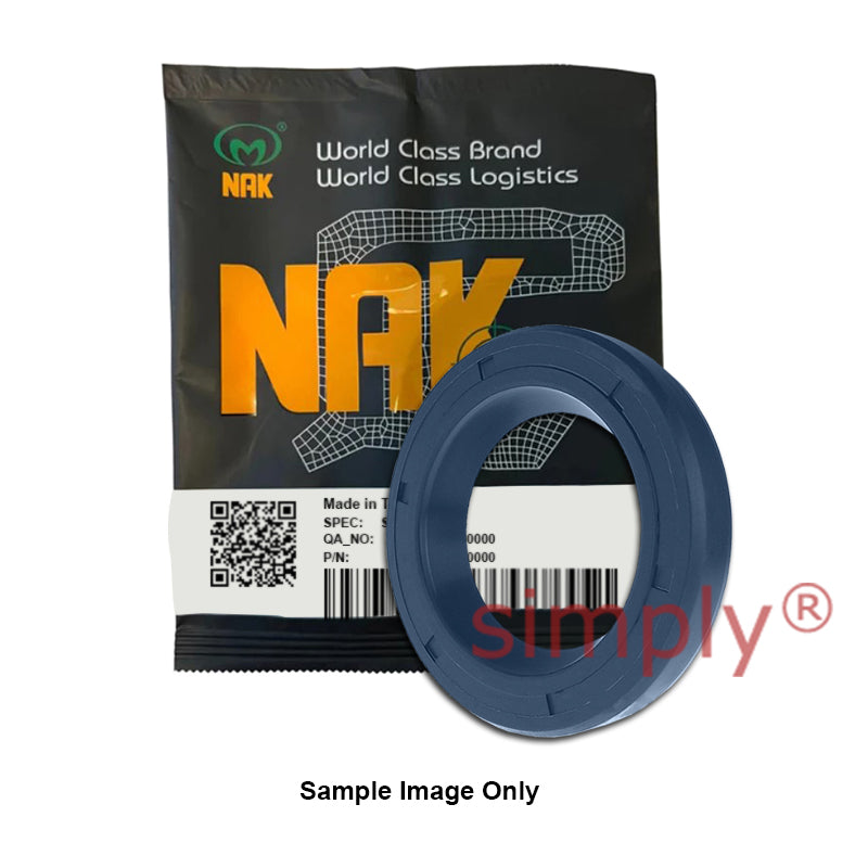 NAK 19.05x28.58x6/6.5mm HIGH PRESSURE Blue Nitrile Rubber Double Lip Rotary Shaft Oil Seal with Extra Internal Sealing Profile with Garter Spring TCN11