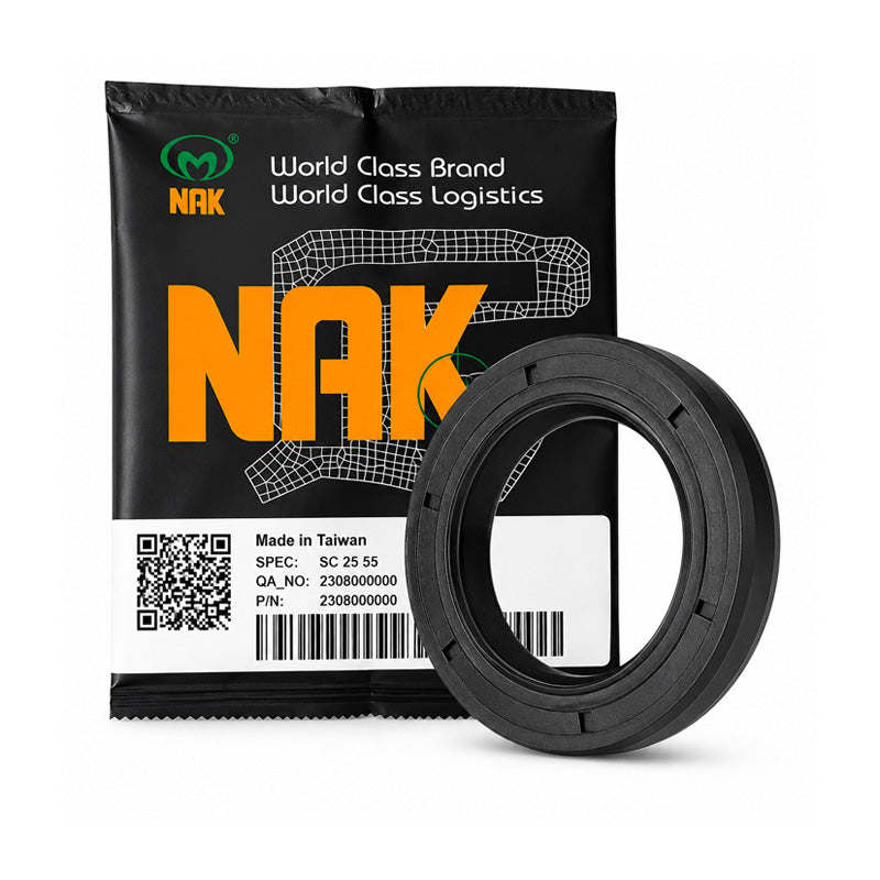 NAK 22x28x4mm Corrugated Nitrile Rubber Limited Radial Space Single Lip Rotary Shaft Oil Seal VG1 - Allow 7-10 Days