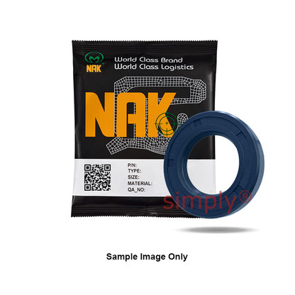 NAK 25x37x5mm Blue Nitrile Rubber Single Lip Rotary Shaft Oil Seal with Garter Spring SC - Allow 7-10 Days