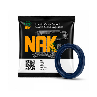 NAK 17x32x8mm Blue Nitrile Rubber Double Lip Rotary Shaft Oil Seal with Garter Spring TC - Allow 7-10 Days