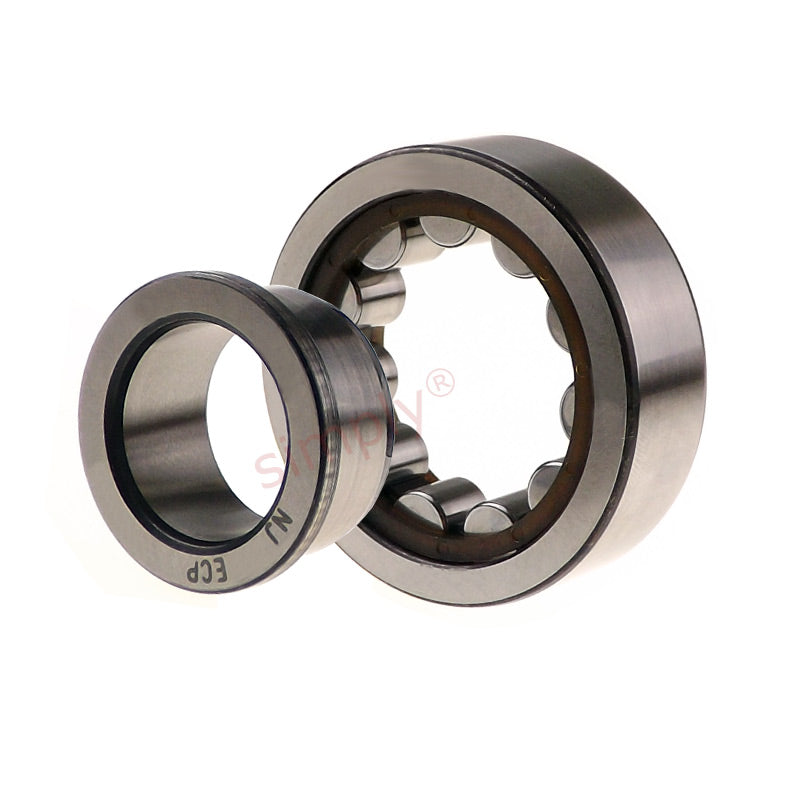 SKF NJ2222ECPC3 Single Row Cylindrical Roller Bearing with Polyamide Cage 110x200x53mm