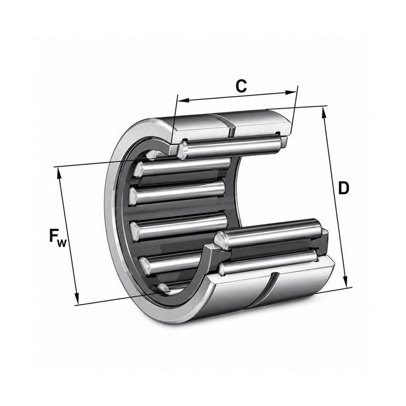 INA NK18/20 Machined Needle Roller Bearing 18x26x20mm - Allow 1-2 Days - Contact Us For Faster Delivery