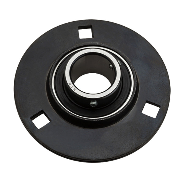 NTN M-AELPF206-103 Round 3 Bolt Pressed Steel Bearing Housing with 1-3/16 inch Eccentric Collar Insert - Allow 2-3 Days
