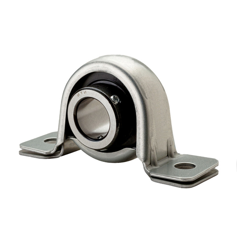 NTN AELPP205-100 Imperial Pressed Steel Two Bolt Plummer Block Housing with 1 inch Eccentric Collar Insert - Allow 2-3 Days