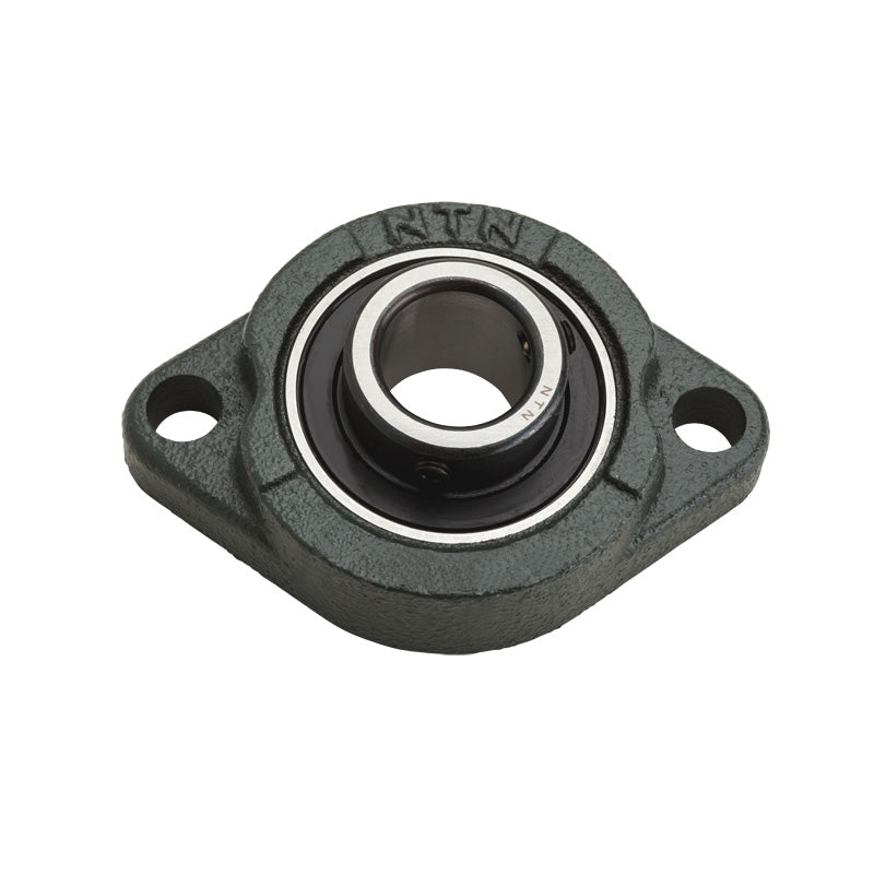 NTN M-ASFB206-104 Imperial Two Bolt Oval Cast Iron Flange Housing with 1-1/4 inch Bore Insert - Allow 2-3 Days