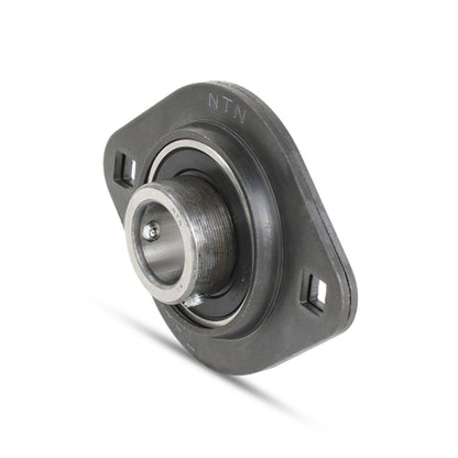 NTN ASPFL203 Oval 2 Bolt Pressed Steel Bearing Housing with 17mm Insert - Allow 2-3 Days