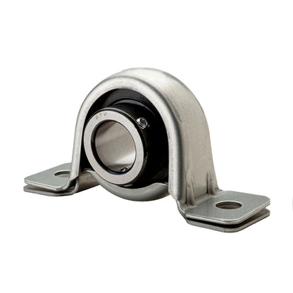 NTN M-ASPP201 Metric Pressed Steel Two Bolt Plummer Block Housing with 12mm Insert - Allow 2-3 Days