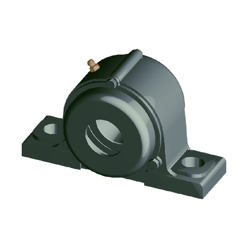 NTN C-UCP313D1 Metric Cast Iron Two Bolt Pillow / Plummer Block Housing with 65mm Bore Insert with Cast Iron Cover - Open Version - Allow 2-3 Days