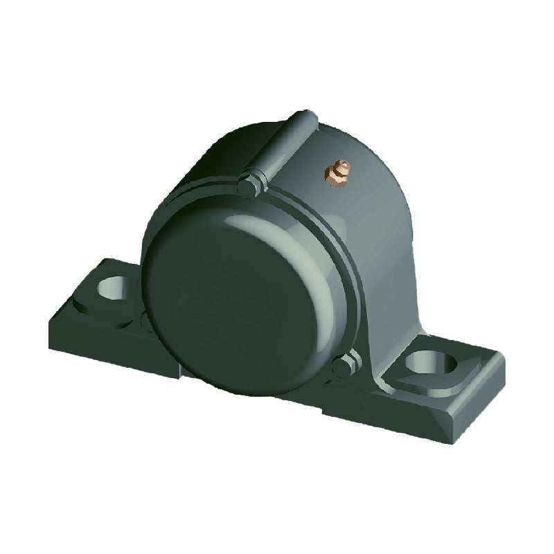 NTN CM-UCP210-200D1 Imperial Cast Iron Two Bolt Pillow / Plummer Block Housing with 2 inch Bore Insert with Cast Iron Cover - Closed Version - Allow 2-3 Days