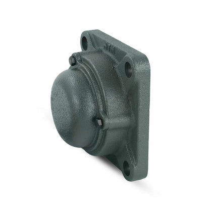 NTN CM-UKFX10ED1/HE2310X Imperial Four Bolt Square Cast Iron Housing with Cast Iron Cover - Closed Version - Insert and Adaptor Sleeve Fits 1-3/4 inch Shaft - Allow 2-3 Days