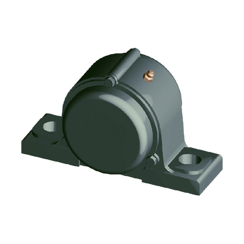 NTN CM-UKP312SD1/HS2312 Imperial Cast Iron Two Bolt Pillow / Plummer Block Housing with Cast Iron Cover - Closed Version - Insert and Adaptor Sleeve Fits 2-1/8 inch Shaft - Allow 2-3 Days