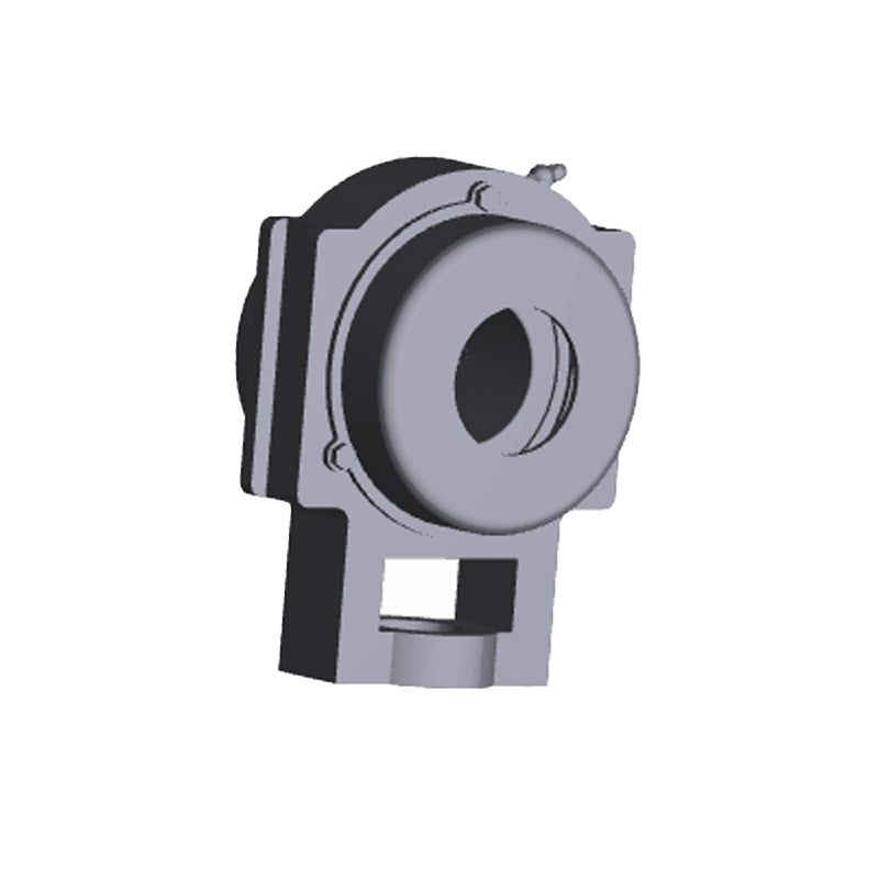 NTN S-UCT211-201D1 Imperial Cast Iron Take Up Unit with 2-1/16 inch Bore Bearing Unit with Steel Plate Cover - Open Version - Allow 2-3 Days