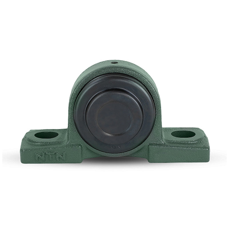 NTN M-SM-UCP206D1 Metric Cast Iron Two Bolt Pillow / Plummer Block Housing with 30mm Bore Insert with Steel Plate Cover - Closed Version - Allow 2-3 Days