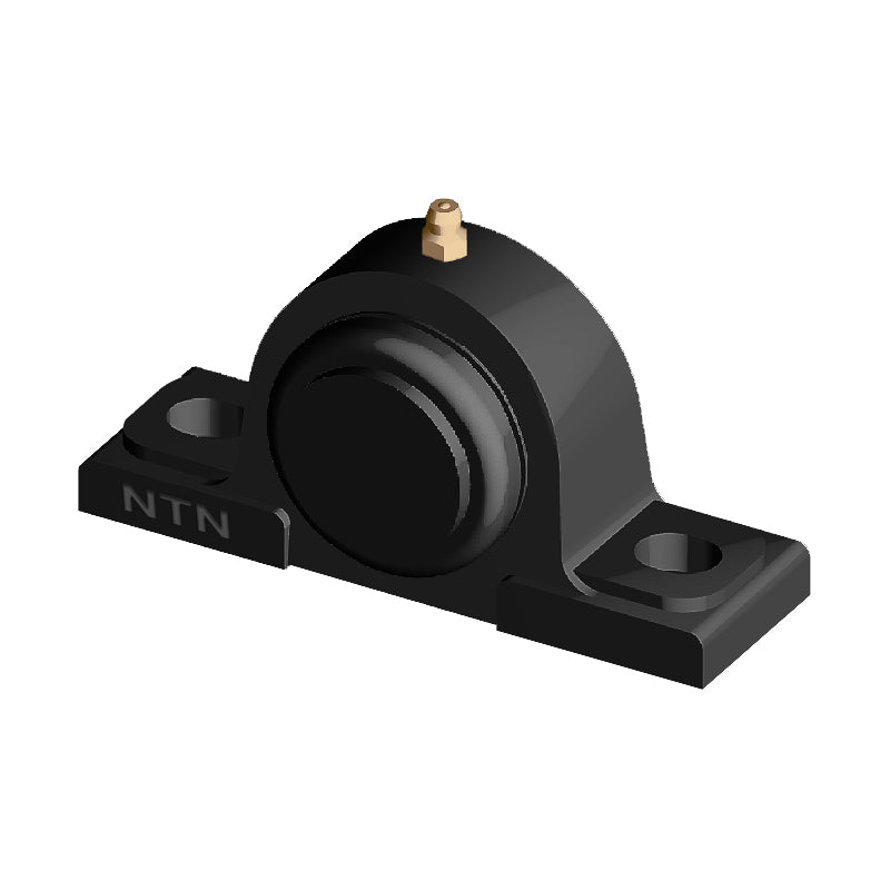 NTN SM-UCPX06-103D1 Imperial Cast Iron Two Bolt Pillow / Plummer Block Housing with 1-3/16 inch Bore Insert with Steel Plate Cover - Closed Version - Allow 2-3 Days