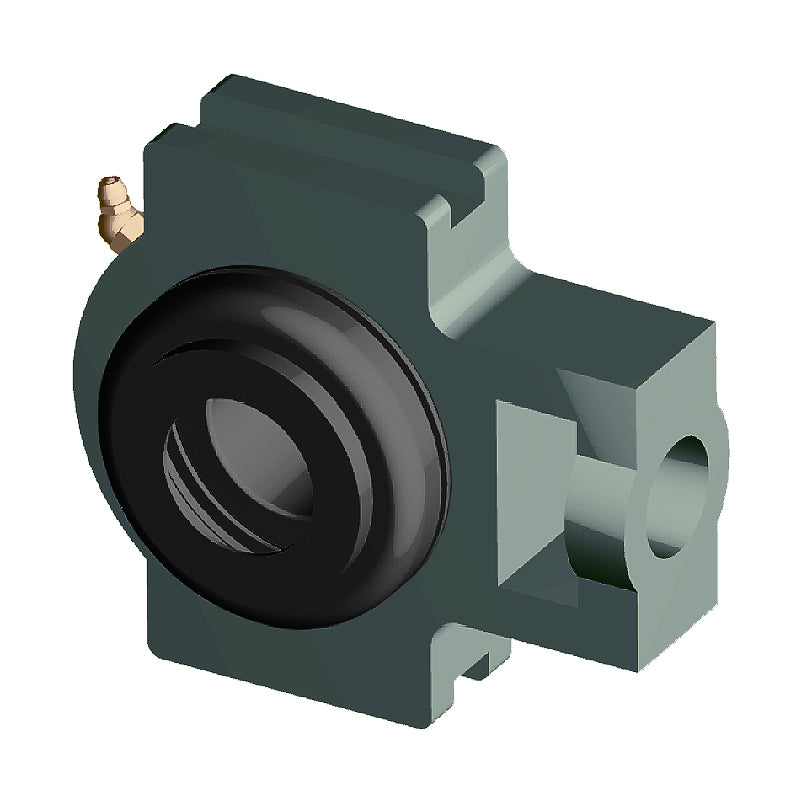 NTN M-SM-UCT211D1 Metric Cast Iron Take Up Unit with 55mm Bore Bearing Unit with Steel Plate Cover - Closed Version - Allow 2-3 Days