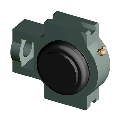 NTN SM-UKT213D1/H2313X Metric Cast Iron Take Up Unit with Steel Plate Cover - Closed Version - Insert and Adaptor Sleeve Fits 60mm Shaft - Allow 2-3 Days