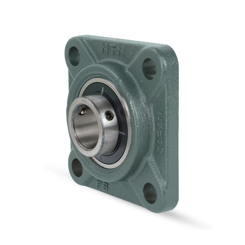 NTN UCF212-207D1 Imperial Four Bolt Square Cast Iron Flange Housing with 2-7/16 inch Bore Insert - Allow 2-3 Days