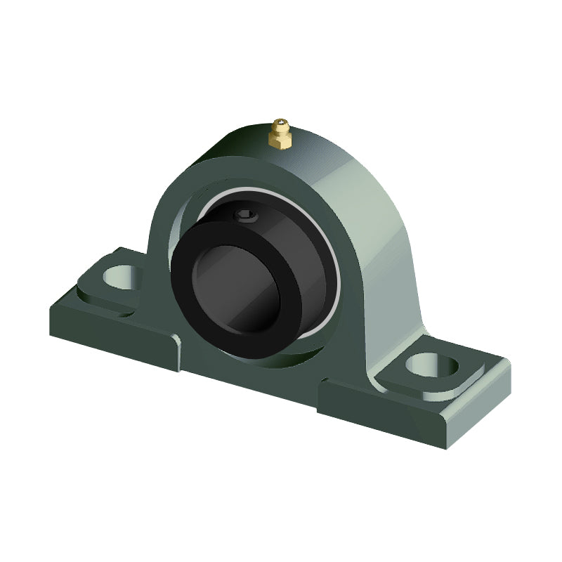 NTN M-UELP215-215D1 Imperial Cast Iron Two Bolt Pillow / Plummer Block Housing with 2-15/16 inch Eccentric Collar Insert - Allow 2-3 Days