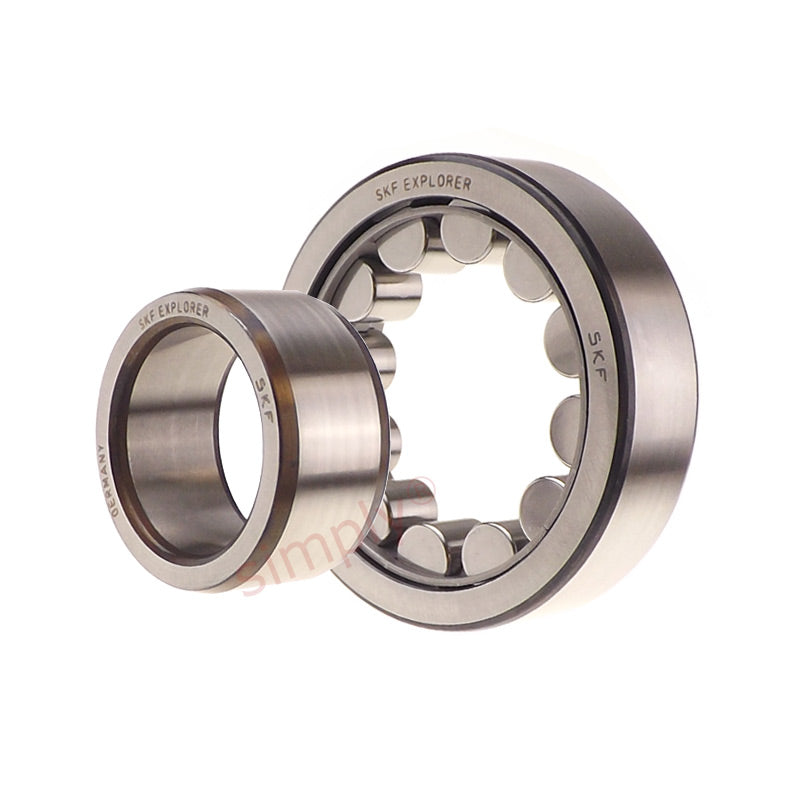 SKF NU2219ECJ Steel Cage Single Row Cylindrical Roller Bearing 95x170x43mm