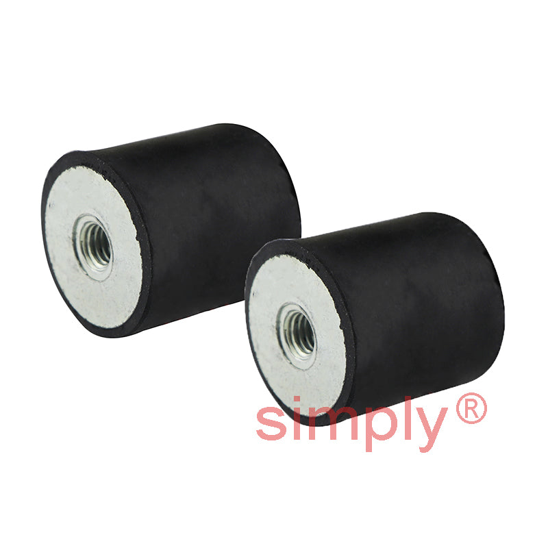Pack of 2 High-Performance Female/Female Anti-Vibration Bobbin 20x15mm M5 Threads