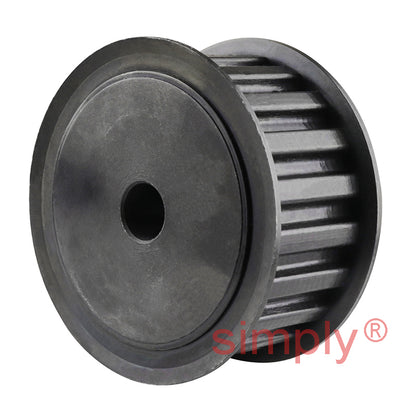 P30-L-100F - 3/8 inch Pitch 30 Tooth Flanged Pilot Bored Steel Timing Pulley for 1 inch Wide Belts