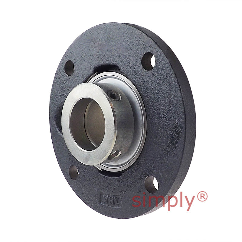 INA PME20XLN Four Bolt Cast Iron Round Housing with Eccentric Collar Insert 20mm Bore