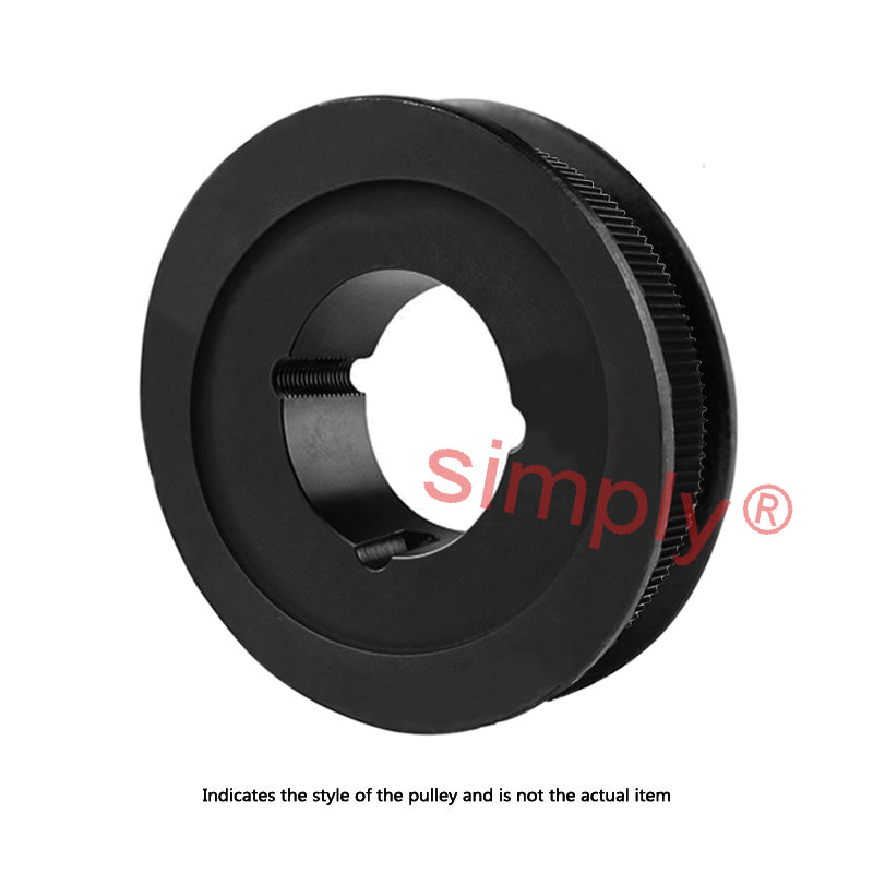 PC14M-28S-37 - 14mm Pitch 28 Tooth Polychain and Synchrochain Steel Taper Bore Timing Belt Pulley for 37mm Wide Belts