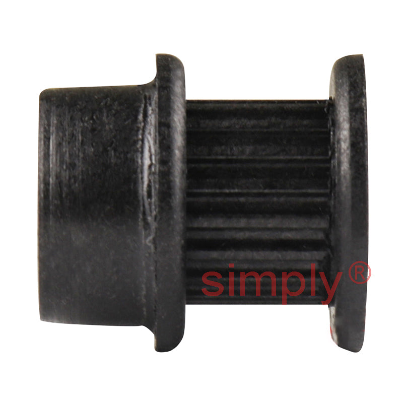 PP18-MXL-025M - 0.08 inch Pitch 18 Tooth Pilot Bore Polycarbonate (Glass Filled) Timing Pulley for 1/4 inch Wide Belt