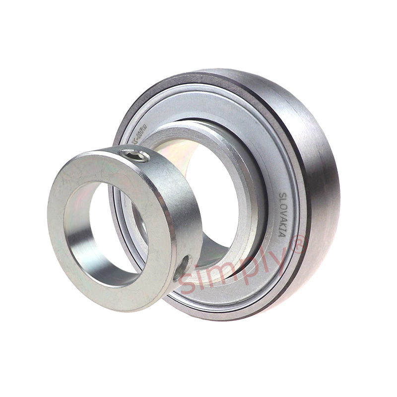 INA RAE17XLNPPB Metric Spherical Outer Bearing Insert with P Seals and Eccentric Collar 17x40x28.6mm