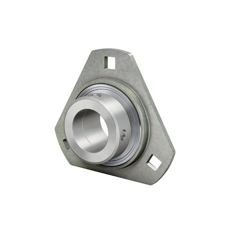 INA RATR25XL Three Bolt Sheet Steel Triangle Housing with Eccentric Collar Insert 25mm Bore