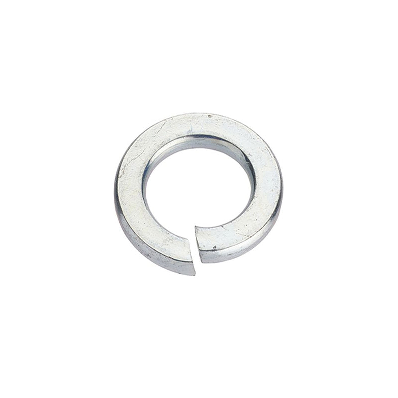 Unifix M8x14.85x2mm Single Coil Rectangular Spring Washer DIN 127B with Bright Zinc Plated Finish