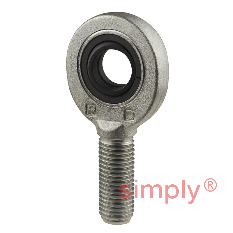 SKF SAL17ES Left Hand Steel / Steel Plain Male Rod End M16 Thread