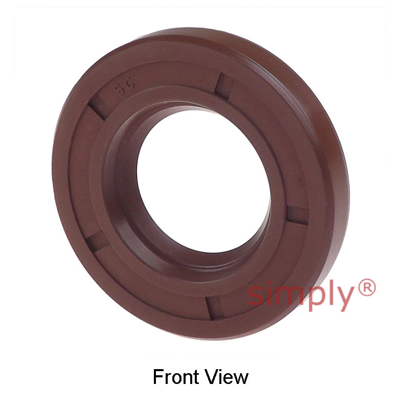 0.5x1.12x0.25 inch FKM Rubber Imperial Single Lip Rotary Shaft Oil Seal with Garter Spring