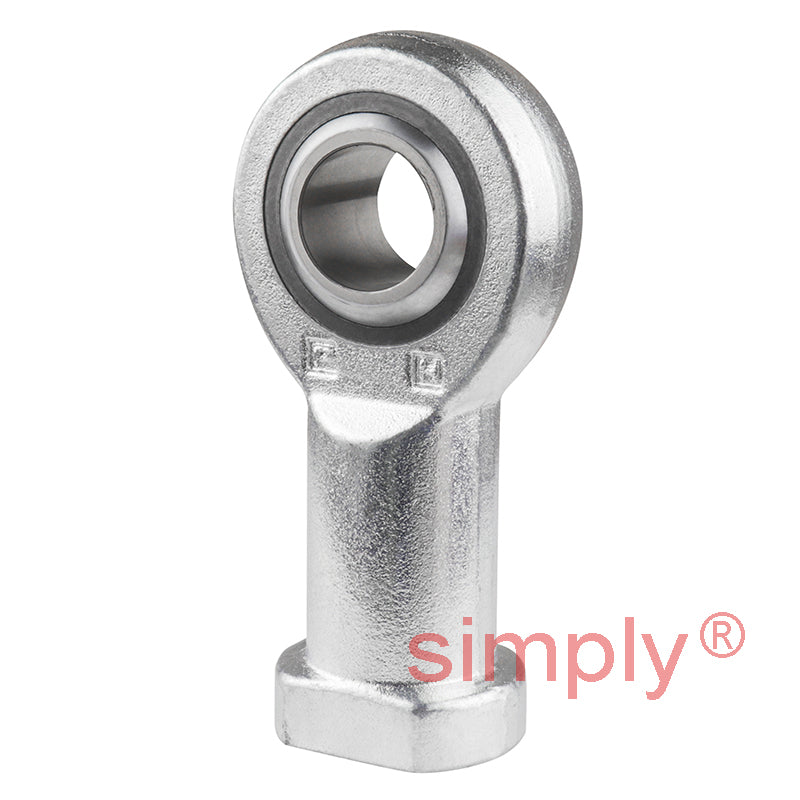 SKF SIKB20F Right Hand Steel / PTFE FRP Lined Plain Female Rod End M20x1.5 Thread