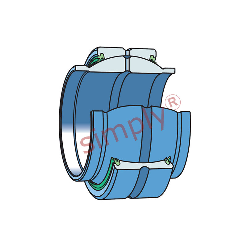 Codex GEM50ES2RS Extended Inner Spherical Plain Bearing 50x75x43x28mm