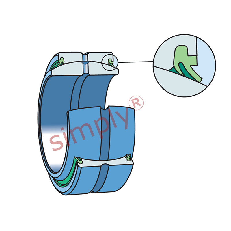 SKF GEZ312ES2RS Double Seal Spherical Plain Bearing 95.25x149.23x83.34x71.44mm