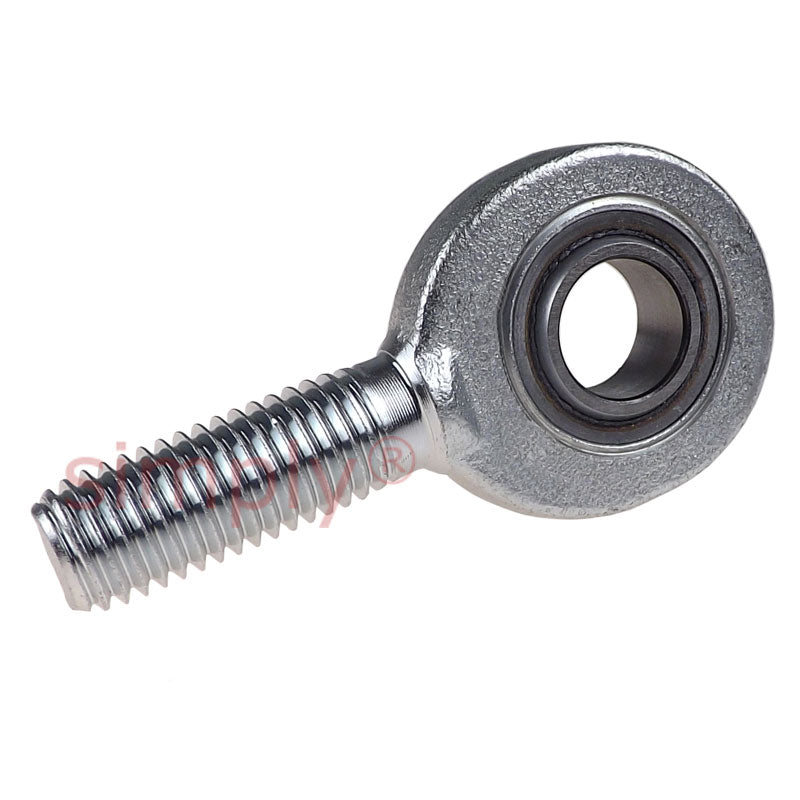 SKF SAL17C Left Hand Steel / PTFE Sintered Bronze Lined Plain Male Rod End M16 Thread