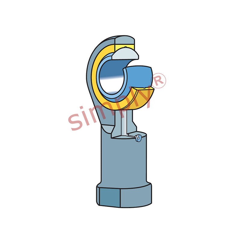 SKF SILKAC30M Left Hand Steel / Bronze Lined Plain Female Rod End M30x2 Thread