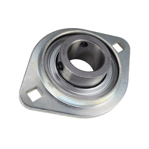 RHP SLFL16EC Oval 2 Bolt Pressed Steel Bearing Housing and 16mm Bore Insert