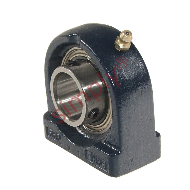RHP SNP55 Threaded Base Small Footprint Pillow / Plummer Block and 55mm Bore Grub Screw Full Width Insert