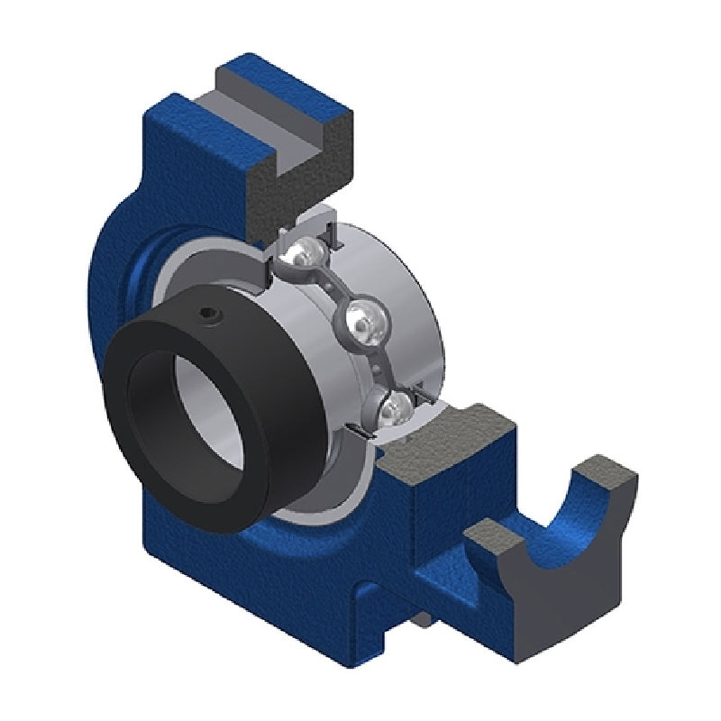 SNR EXT205 Metric Cast Iron Take Up Unit with Eccentric Collar Insert 25mm Bore - Allow 2-3 Days