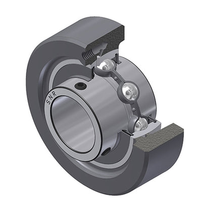 SNR UCC207 Metric Cast Iron Cartridge Unit with 35mm Bore Insert 28mm Outside Dia - Allow 2-3 Days