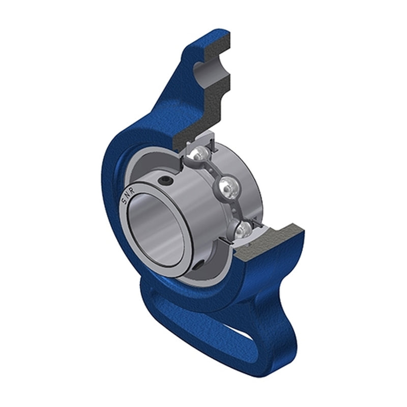 SNR UCFA209 Metric Cast Iron Adjustable Flange Unit with 45mm Insert - Allow 2-3 Days