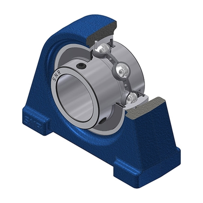 SNR UCPAE209 Threaded Base Small Footprint Metric Pillow / Plummer Block Housing Supplied with 45mm Bore Insert - Allow 2-3 Days
